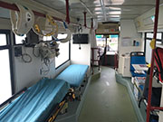 Interior autobus ambulancia Grupo SEEC